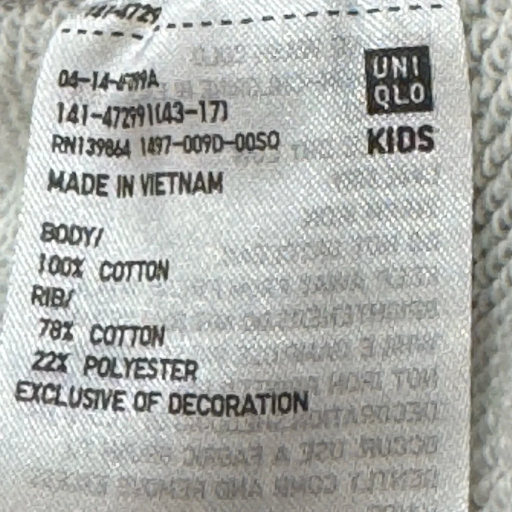 Andy Warhol Uniqlo Gray Sweatshirt with Blue and Yellow Graphic